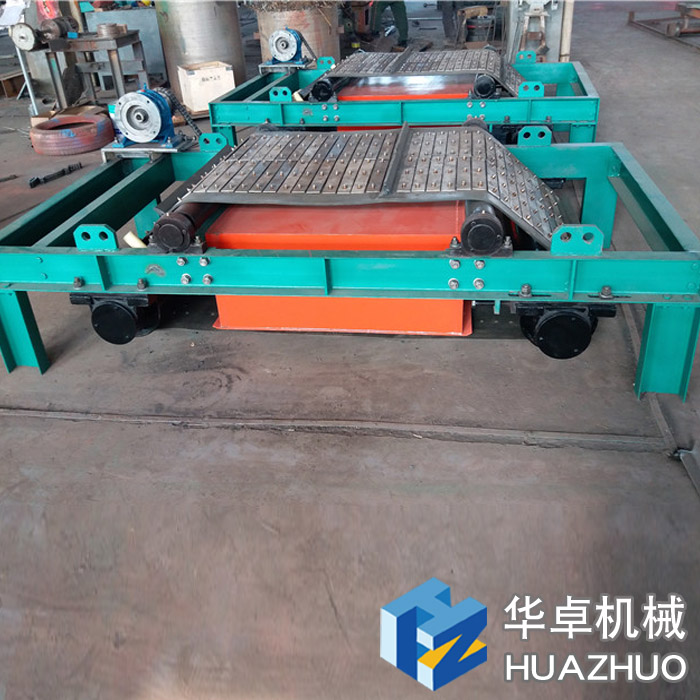 濰坊華卓機(jī)械鎧裝永磁自卸式除鐵器現(xiàn)場(chǎng)